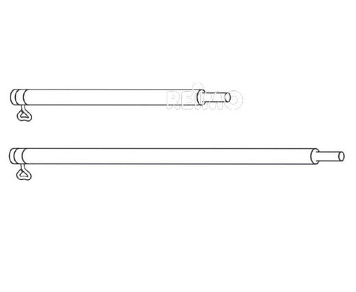 Piper Verlängerungsstange Alu 0,5M, Durchmesser 28x1mm 2 Stück