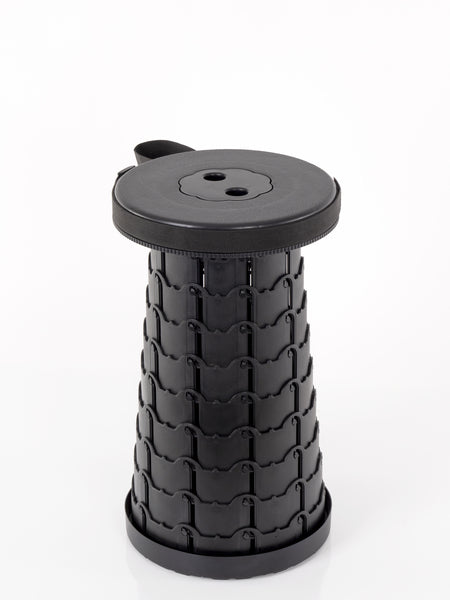 Campinghocker BODO schwarz, Material: Kunststoff (PP), höhenverstellba