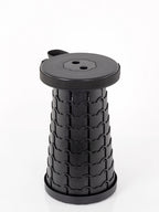 Campinghocker BODO schwarz, Material: Kunststoff (PP), höhenverstellba
