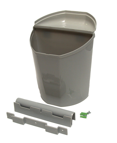 Camp4 Abfalleimer mit Deckel - 6 l - Grau