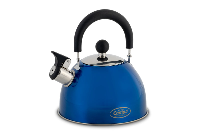 Cosima Flötenkessel Edelstahl, blau 1,8 Liter