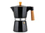 Holiday Travel Espressokocher, 6 Tassen, schwarz, Aluminium, Holzgriff