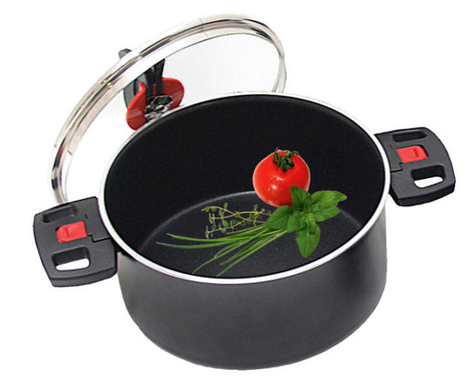 BALLA Camping-Kochtopf Exclusive 24cm schwarz ohne Deckel