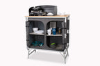 Campingküche BAMBOO QUICK HIGH,ausklappbare Füsse, Schnellaufbausystem