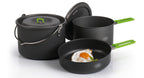Alu-Topfset CAMP4 ELITE L 5-teilig aus hochwertigem Aluminium, schwarz