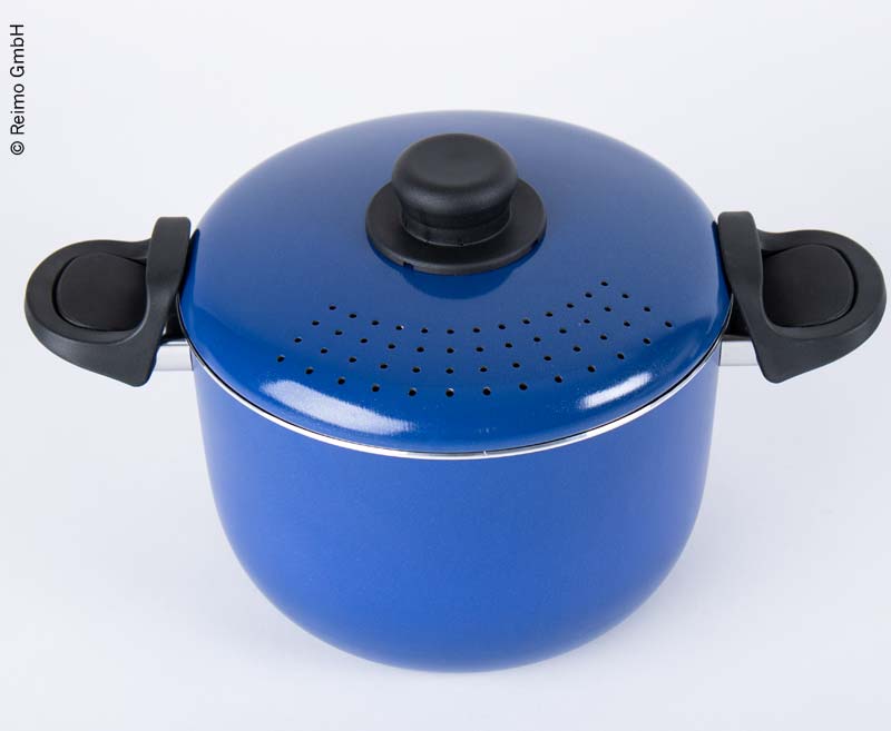 Das Komfort Topf-Set in blau/schwarz