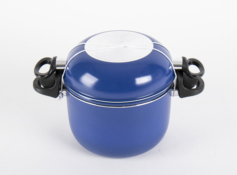 Das Komfort Topf-Set in blau/schwarz