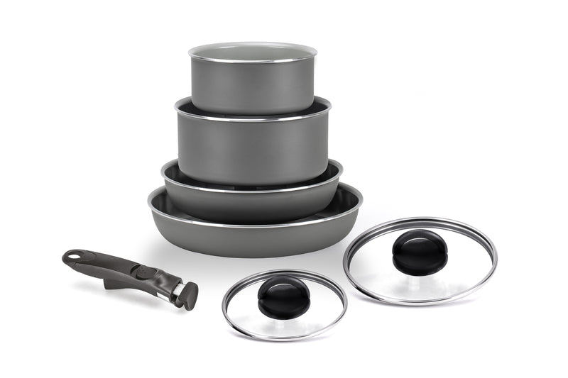 MONETA Topfset MELODIA 6-teilig, Herstellung aus 100% recyceltem Alu