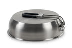 Edelstahl Topfset ASTI 5-tlg.mit Filzunterlage und Tasche