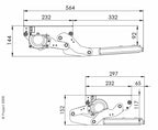 Speziell entworfen für Reisemobile mit niedrigem Chassis. Trittstufe aus Aluminium.