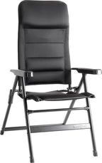 Klappstuhl ARAVEL 3D SMALL, schwarz, 7-fach verstellbar, Alu-Gestell