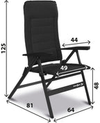 Campingstuhl Travelounger M, dark-grey