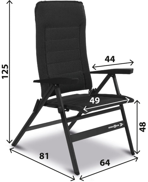Campingstuhl Travelounger M, dark-grey