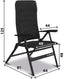 Campingstuhl Travelounger M, dark-grey