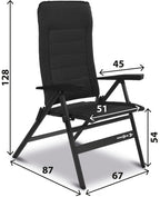 Campingstuhl Travelounger L, dark-grey