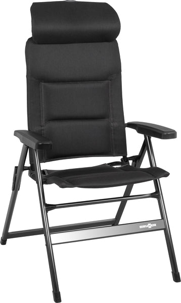 Klappstuhl ARAVEL H2L Small,schwarz, verstellbare Kopfstütze