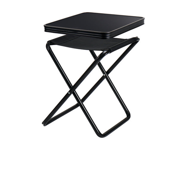 Campinghocker, Tischhocker Pasadena, Camp4, schwarz, belastbar 30kg/100kg