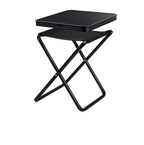 Campinghocker, Tischhocker Pasadena, Camp4, schwarz, belastbar 30kg/100kg