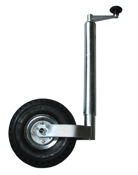 Stützrad mit Luftbereifung für Wohnwagendeichsel - 260 x 85 mm