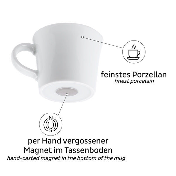 <span style="color: rgb(0, 0, 0);">Porzellan Magnet-Espresso-Tassen - 2er Set</span>