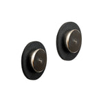 Magnet-Haken "SMART"+Metall-Nano-Gel-Pad,2ST,schwarz,Ã5,0cm, Lederlook