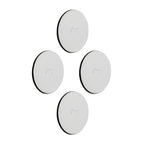 Magnet-Nano-Gel-Pad,4ST, weiÃ, Ã5,0cm, Lederlook