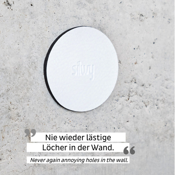Metall-Nano-Gel-Pads; 4er Set, weiß, Ø 5,0 cm