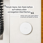 Metall-Nano-Gel-Pads; 4er Set, weiß, Ø 5,0 cm