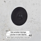 Metall-Nano-Gel-Pads; 4er Set, schwarz, Ø 6,5 cm