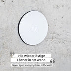 Metall-Nano-Gel-Pads; 4er Set, weiß, Ø 6,5 cm