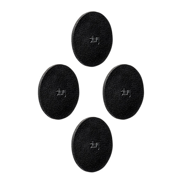 Magnet-Nano-Gel-Pad,4ST,schwarz, Ã7,5cm, Lederlook