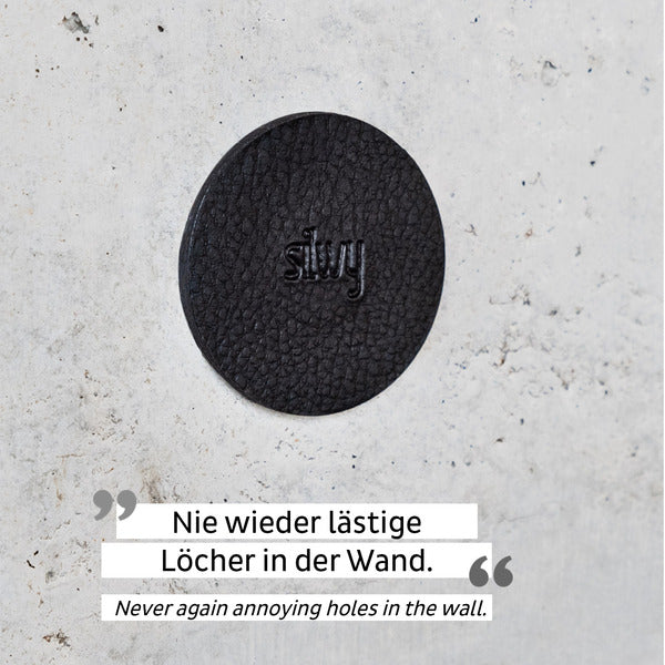 Metall-Nano-Gel-Pads; 4er Set, schwarz, Ø 7,5 cm