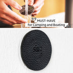 Metall-Nano-Gel-Pads; 4er Set, schwarz, Ø 7,5 cm