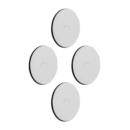 Silwy Metall-Nano-Gel-Pads; 4er Set, weiß, Ø 7,5 cm