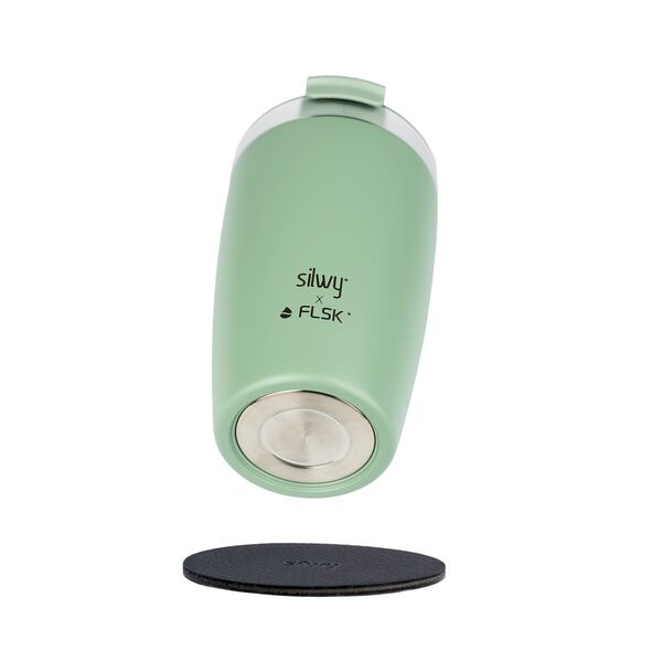 Magnet-Thermo-Becher SAGE 350ml,m. Untersetzer, H14,2cm ,Ã8,4cm