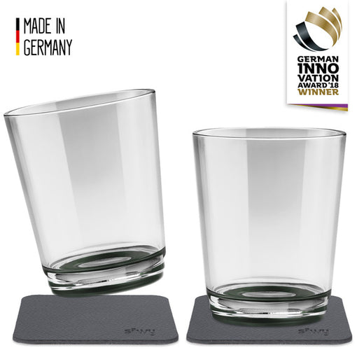 Silwy Magnet-Kunststoff-Trinkbecher PEARL GRY - 2er Set