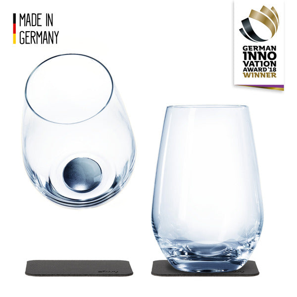 Longdrink-Gläser Magnet 2er Set, inkl. 2 Magnet-Untersetzer