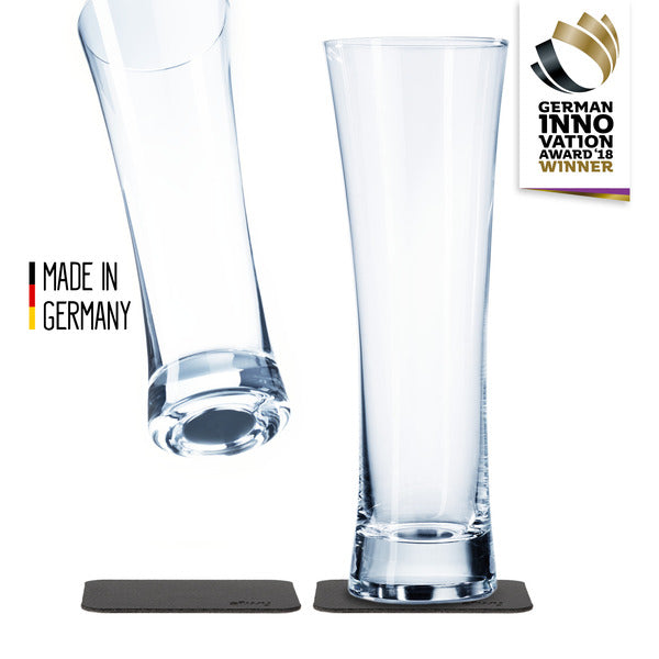Biergläser Magnet 2er Set, inkl. 2 Magnet-Untersetzer