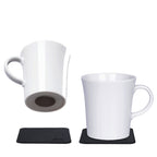 Magnet-Henkeltasse Porzellan 270ml, mit Untersetzer, H10cm, Ã9cm