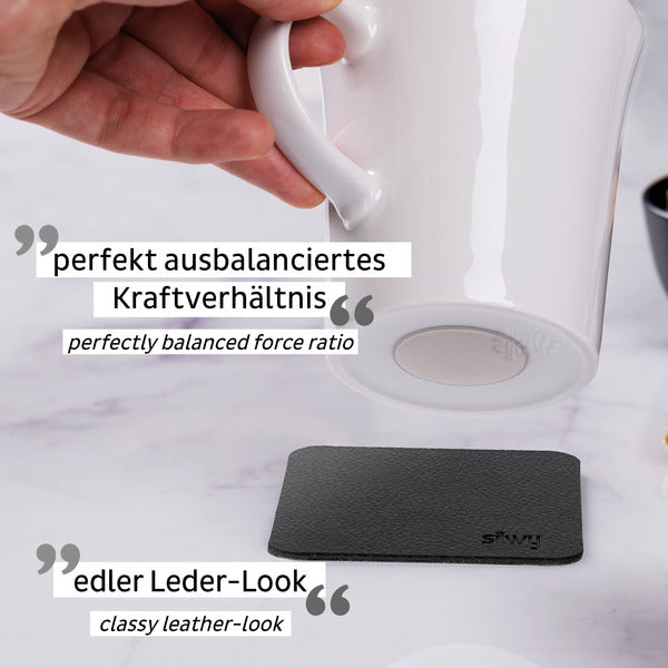 Silwy Magnet-Tassen weiß, 2er Set
