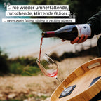 Magnet-Kristallgläser Wein - 2er Set