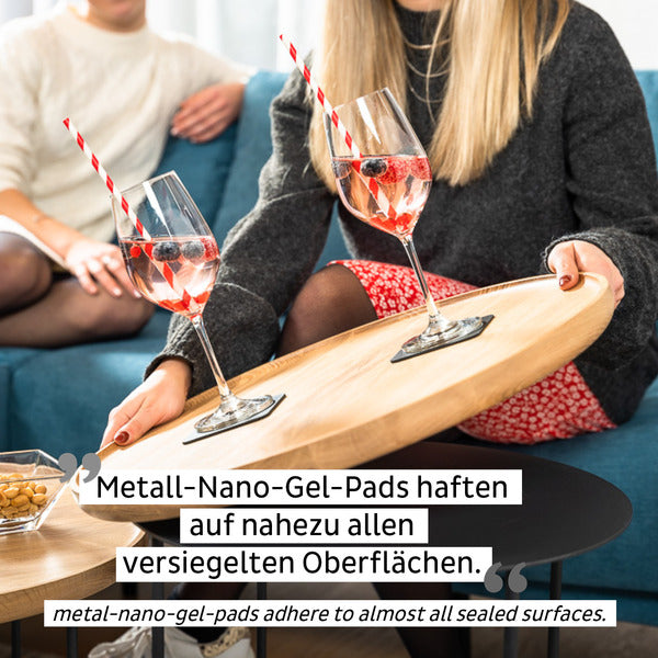 Magnet-Kristallgläser Wein - 2er Set
