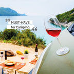 Magnet-Kristallgläser Wein - 2er Set