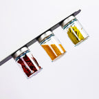 SILWY Magnet-Aufbewahrungsgläser mit Leiste, je 192ml, H9,3cm Ã6,2cm