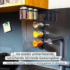 Feinkost-Magnetgläser BLACK &amp; CLASSY - 192 ml