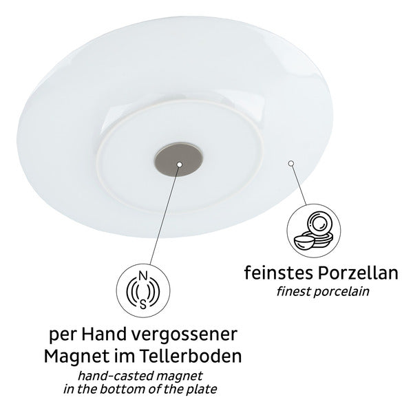 Speiseteller Porzellan - 2er Set - Apricot