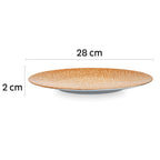 Speiseteller Porzellan - 2er Set - Apricot