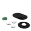 Magnet-POWER-Bundle XXL BLACK, 4x Pow.Magnete, 8x Kle.Pads, 4xNanoPads