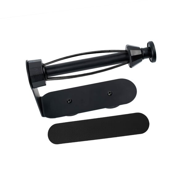 Magnet Toilettenpapierhalt. SILWY inkl.MetallPad Black,16,6x4,5x11 cm