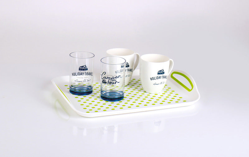 Camp4 Silikon-Geschirrtrockner - 37 x 31 x 6/13 cm - Weiß/lime